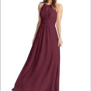 Azazie Bonnie Dress in Cabernet